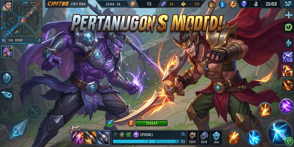 Tangkapan layar gameplay menarik dari CIPIT88 yang menunjukkan aksi pertempuran.