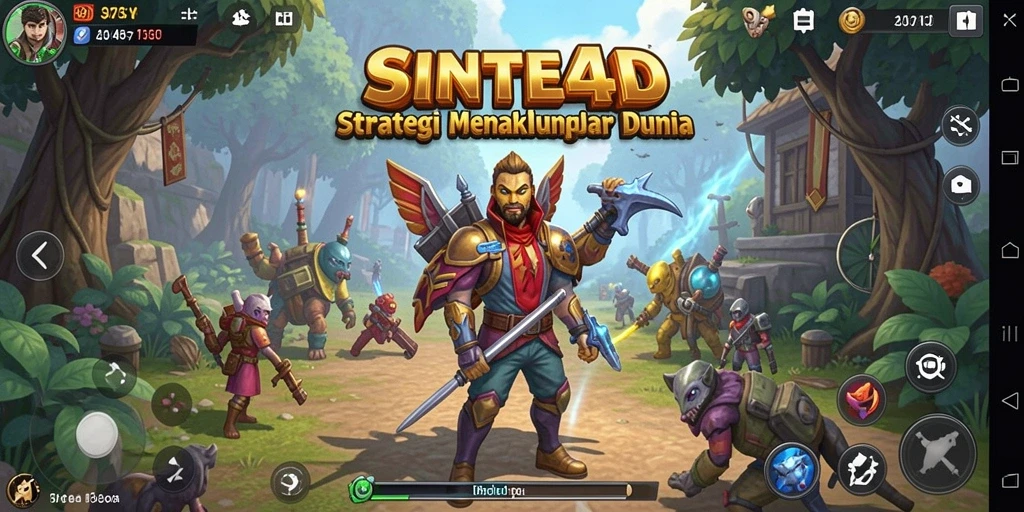 Tampilan gameplay menarik dari SINTE4D dalam aksi strategi.